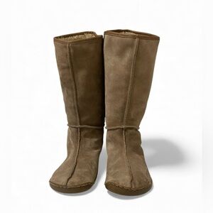 Soul of Africa Suede Shearling Boots Womens EU 39 US 8.5 Made in Africa Distress